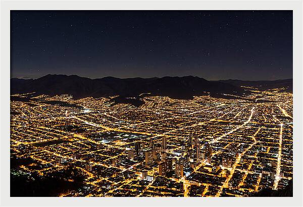 Bogot Illuminated From Monserrate