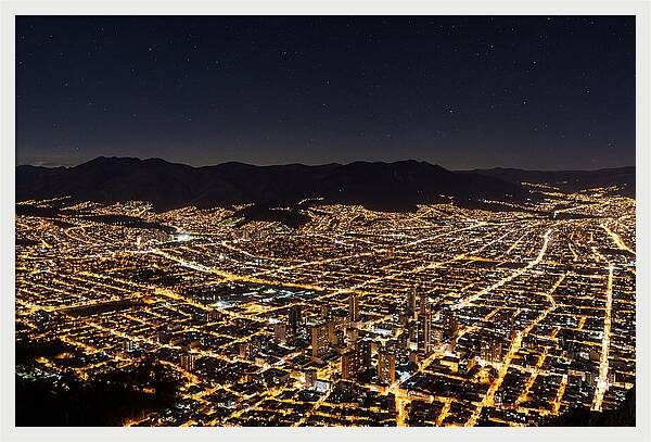 Bogot Illuminated From Monserrate