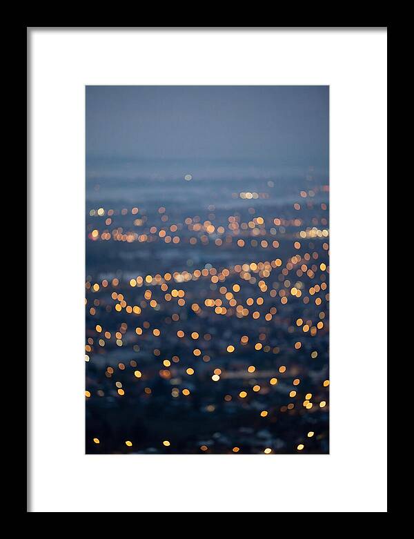 Bokeh Lights In Warm Gold