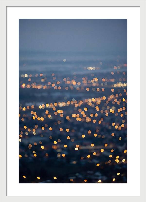 Bokeh Lights In Warm Gold