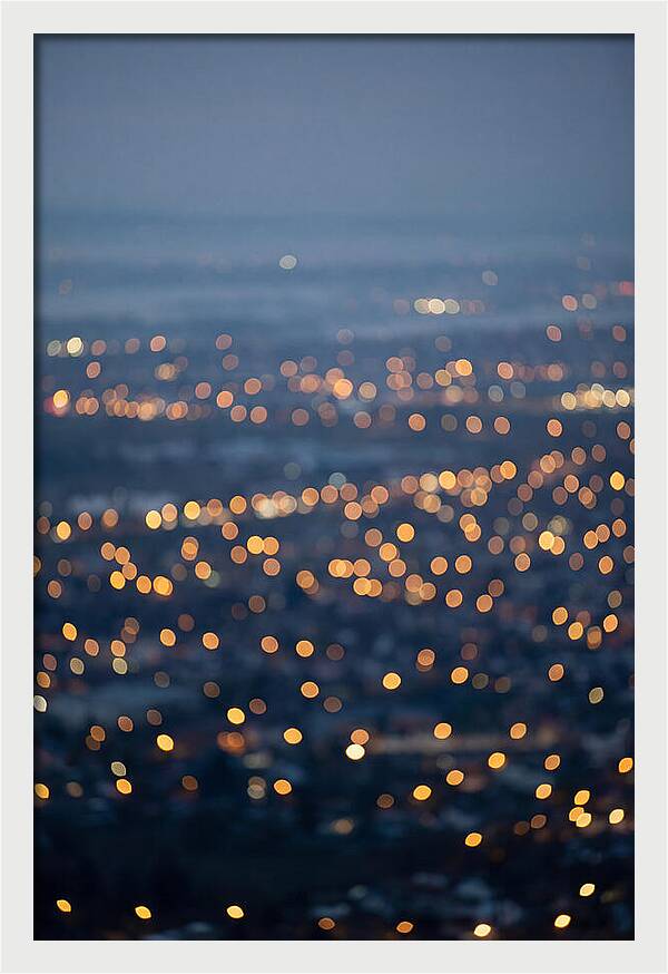 Bokeh Lights In Warm Gold