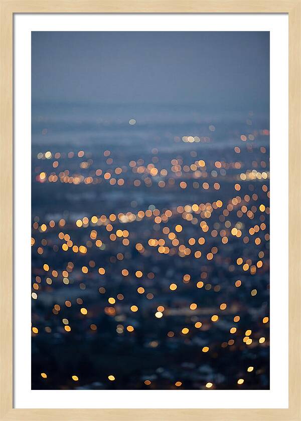 Bokeh Lights In Warm Gold