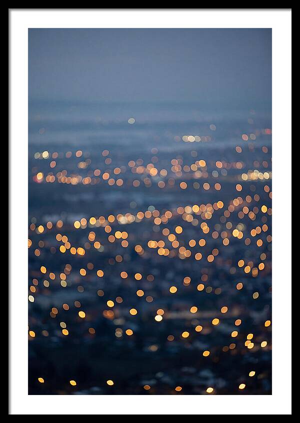 Bokeh Lights In Warm Gold