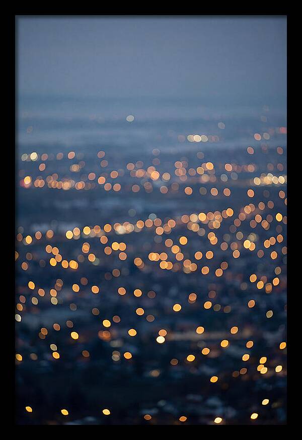 Bokeh Lights In Warm Gold