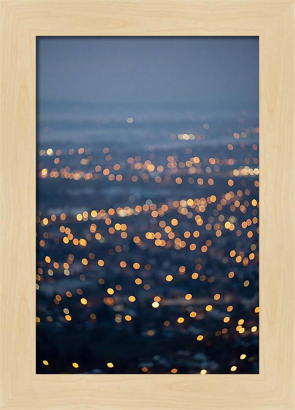 Bokeh Lights In Warm Gold