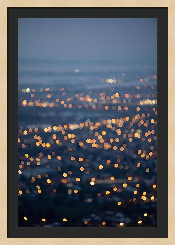 Bokeh Lights In Warm Gold