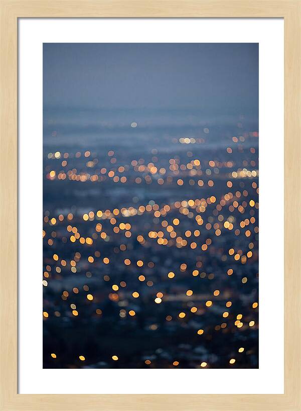 Bokeh Lights In Warm Gold