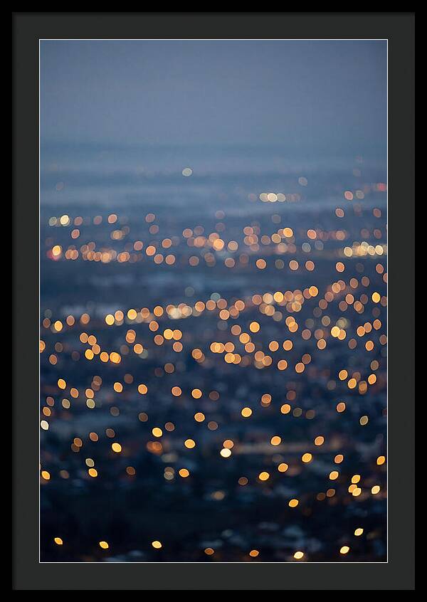 Bokeh Lights In Warm Gold