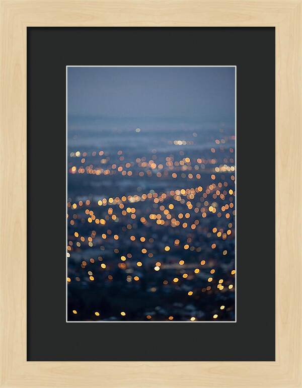 Bokeh Lights In Warm Gold