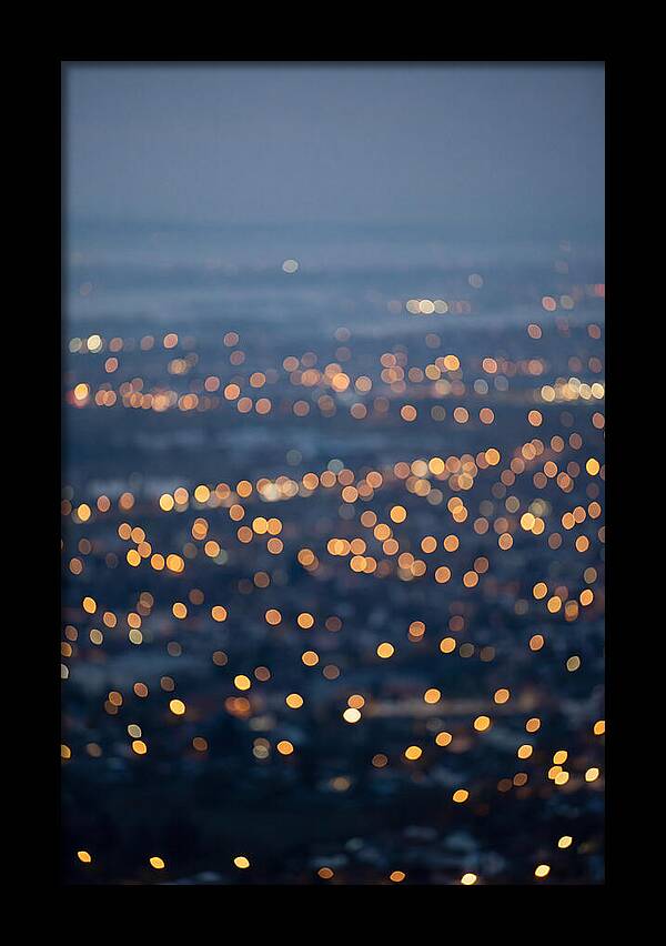 Bokeh Lights In Warm Gold