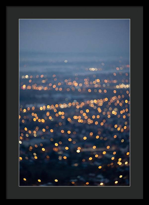 Bokeh Lights In Warm Gold