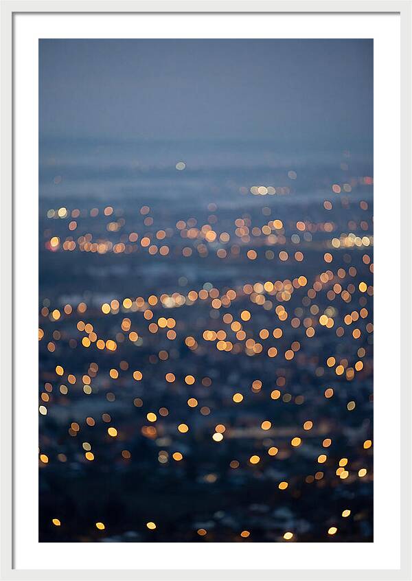 Bokeh Lights In Warm Gold