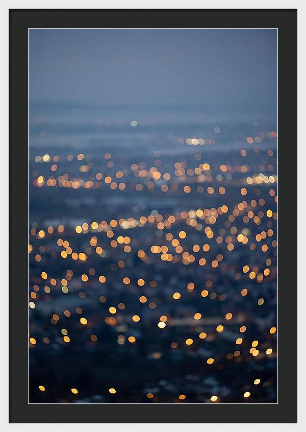 Bokeh Lights In Warm Gold