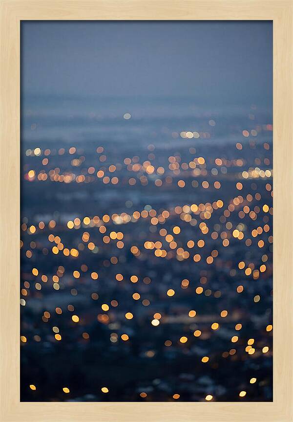 Bokeh Lights In Warm Gold