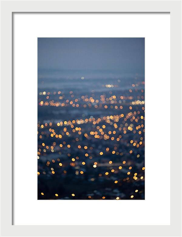 Bokeh Lights In Warm Gold