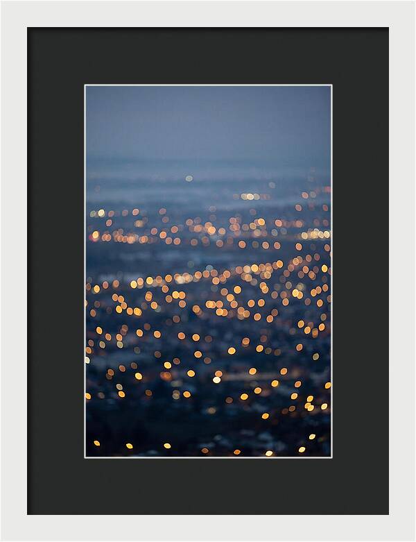 Bokeh Lights In Warm Gold