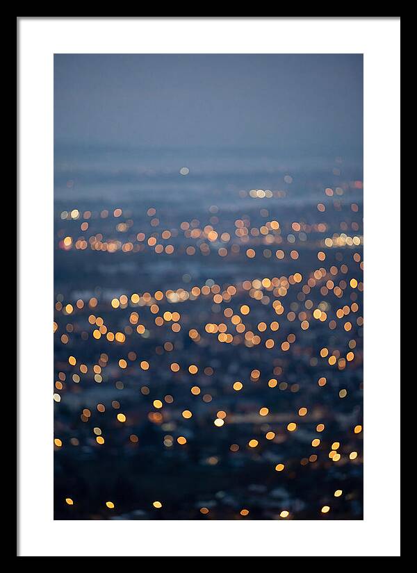 Bokeh Lights In Warm Gold