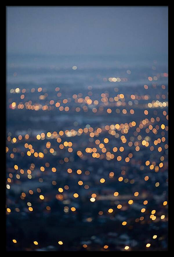 Bokeh Lights In Warm Gold