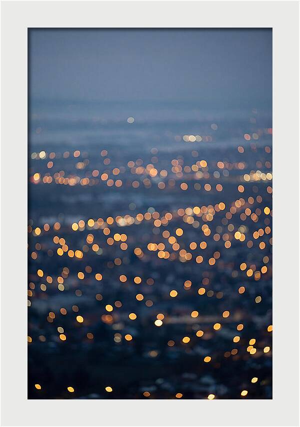 Bokeh Lights In Warm Gold