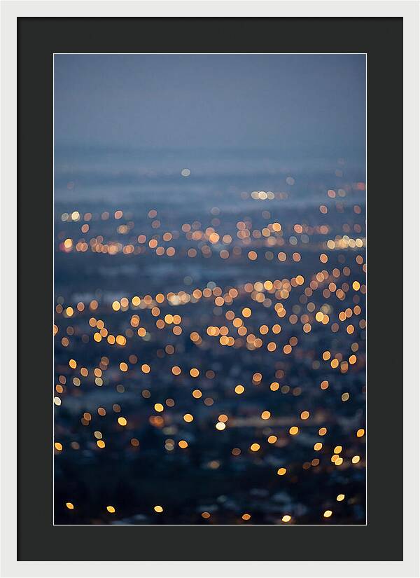 Bokeh Lights In Warm Gold