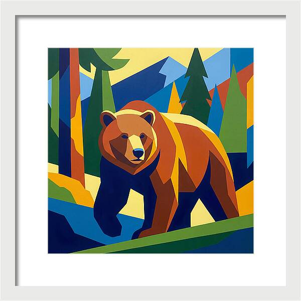 Bold Bear In Nature