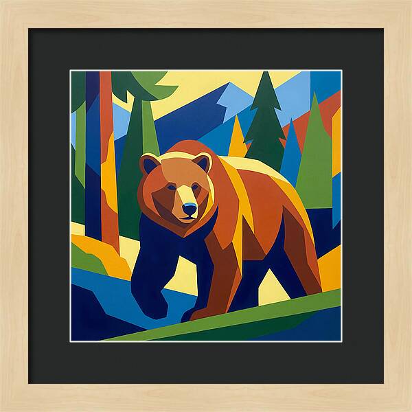 Bold Bear In Nature