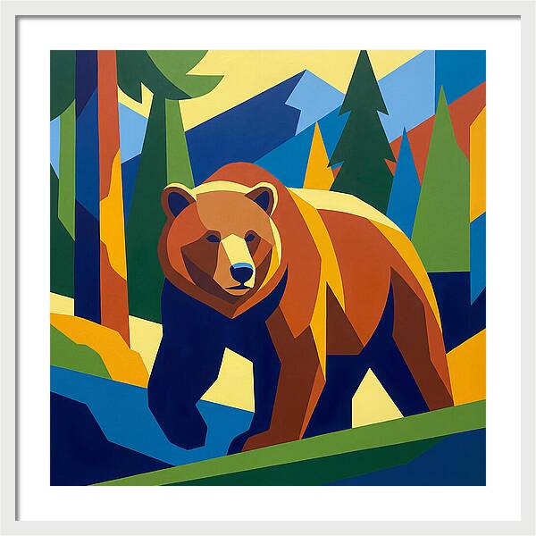 Bold Bear In Nature