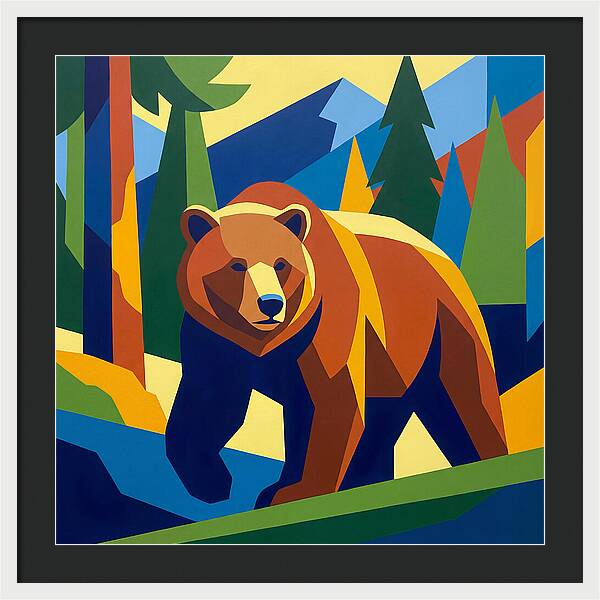 Bold Bear In Nature