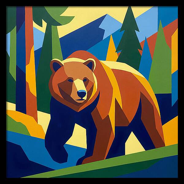 Bold Bear In Nature