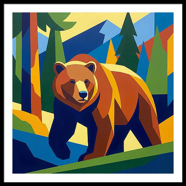 Bold Bear In Nature