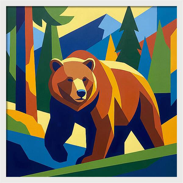 Bold Bear In Nature