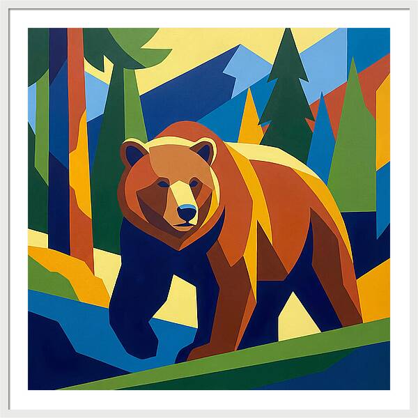 Bold Bear In Nature