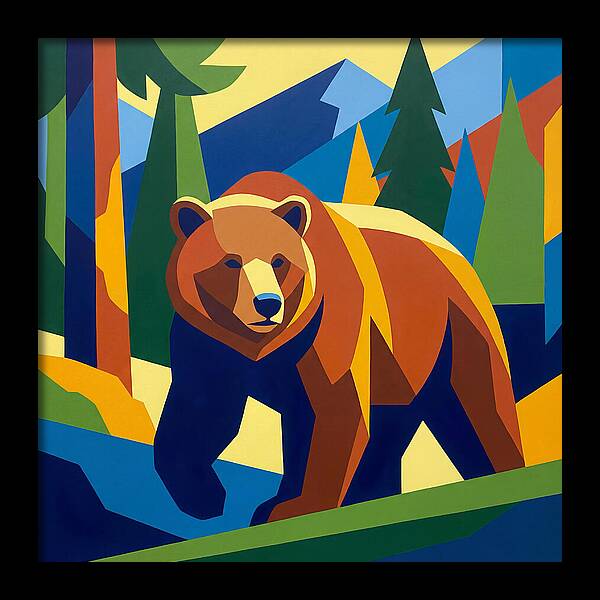 Bold Bear In Nature