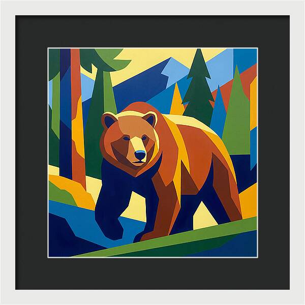 Bold Bear In Nature