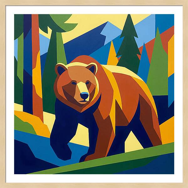 Bold Bear In Nature