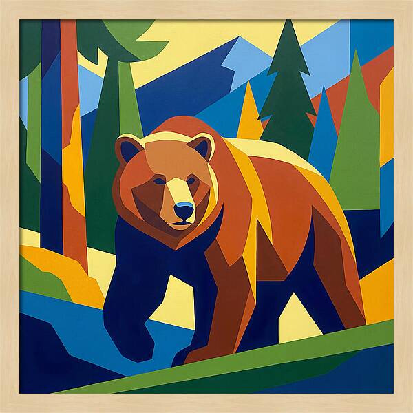 Bold Bear In Nature