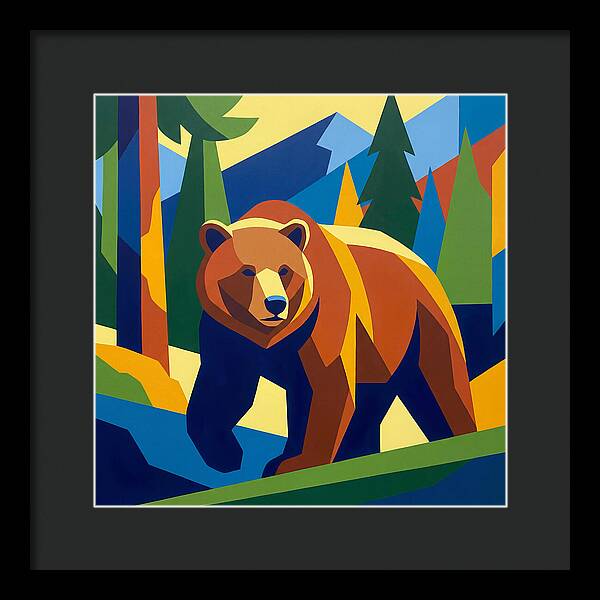 Bold Bear In Nature
