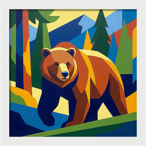 Bold Bear In Nature