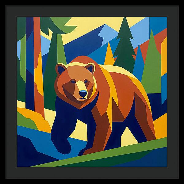 Bold Bear In Nature