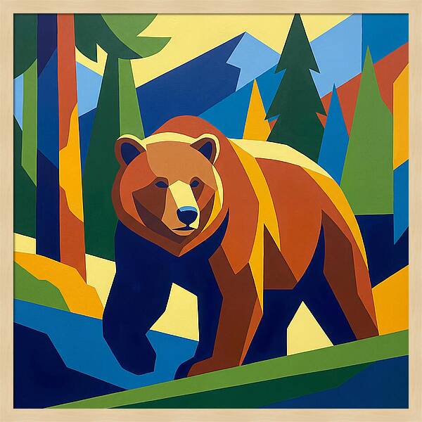 Bold Bear In Nature