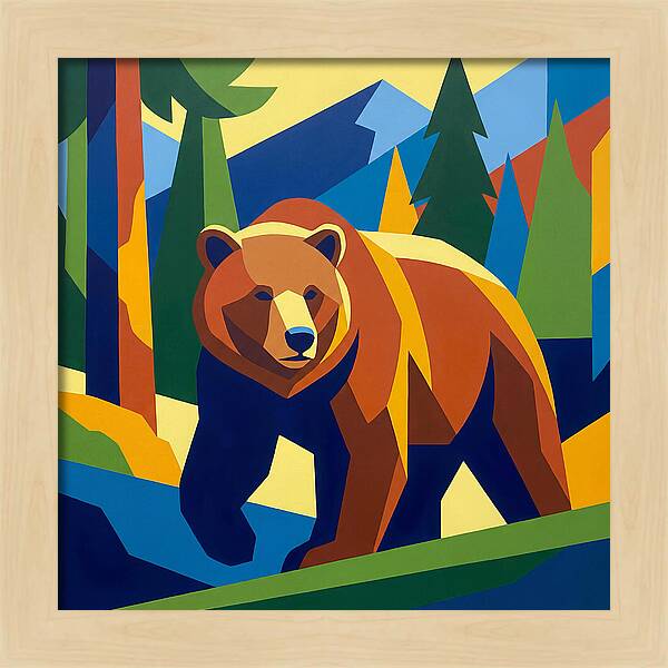 Bold Bear In Nature