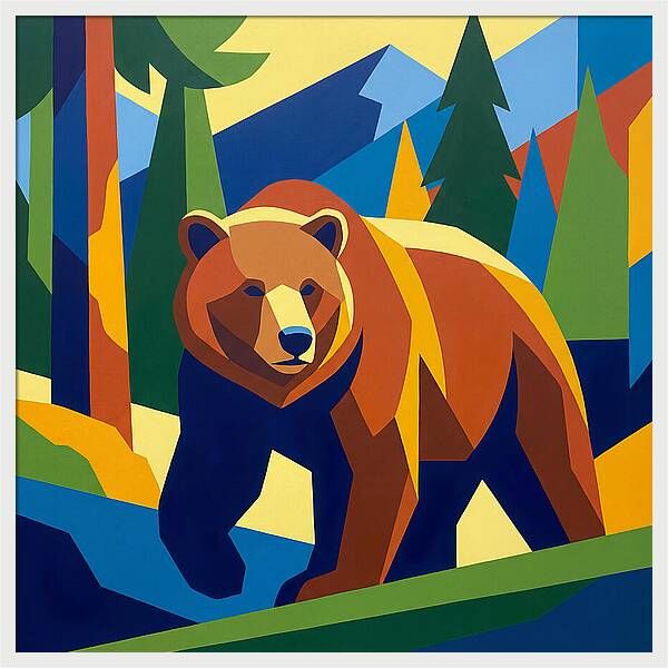 Bold Bear In Nature