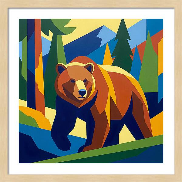 Bold Bear In Nature