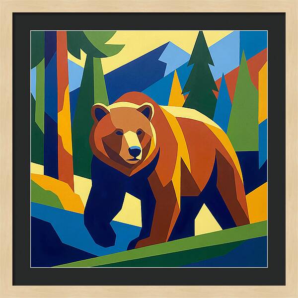 Bold Bear In Nature