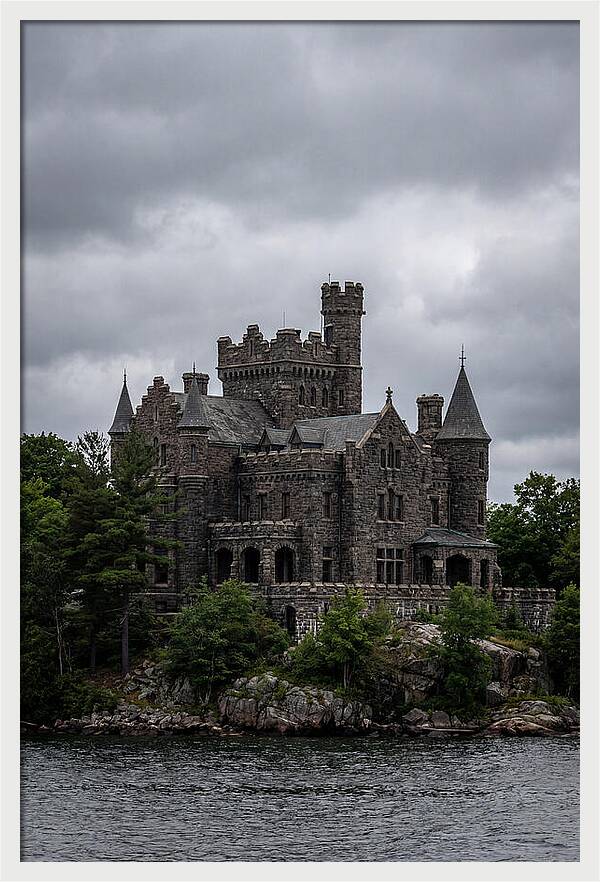 Boldt Castle Under Cloudy Skies