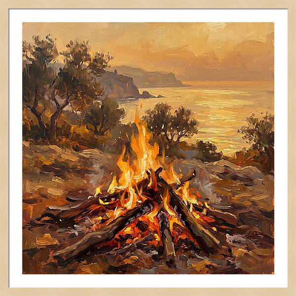 Bonfire By The Mediterranean