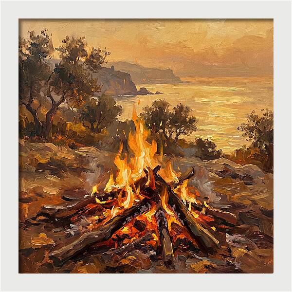 Bonfire By The Mediterranean