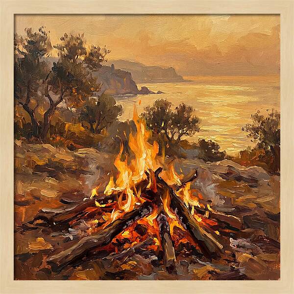 Bonfire By The Mediterranean