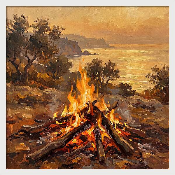 Bonfire By The Mediterranean