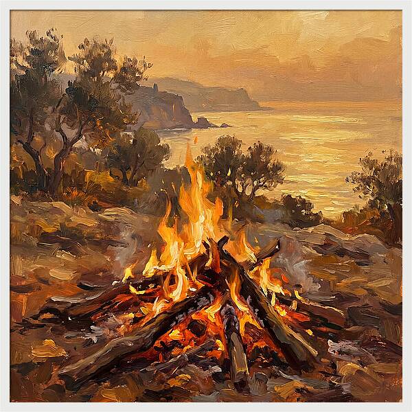 Bonfire By The Mediterranean